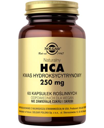 podgląd produktu SOLGAR HCA naturalny kwas hydroksycytrynowy 250 mg 60 kapsułek