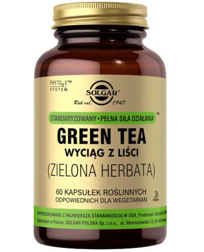podgląd produktu SOLGAR Zielona Herbata wyciąg z liści Green Tea 60 kapsułek 