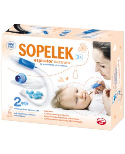podgląd produktu SOPELEK 3 aspirator kataru - vaccum do stosowania od urodzenia + 10 filtrów + 2 podkłady