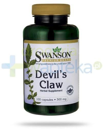 podgląd produktu Swanson Devil's Claw (Diabelski Pazur) 500mg 100 kapsułek