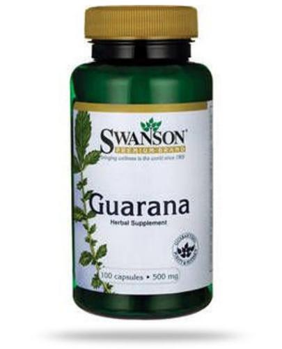 podgląd produktu Swanson Guarana 500mg 100 kapsułek