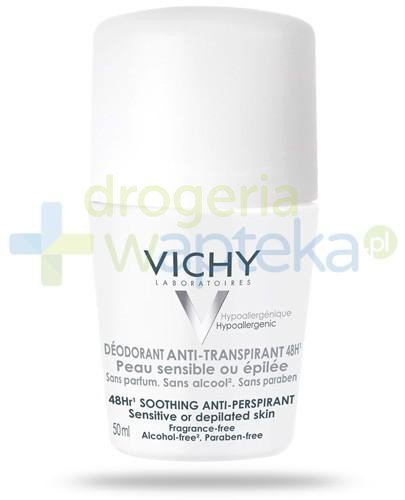 Vichy Anti-Transpirant kojący antyperspirant do skóry wrażliwej lub po depilacji 48 godzin ochrony przed poceniem 50 ml
