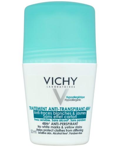 podgląd produktu Vichy Anti-Transpirant antyperspirant przeciw białymi i żółtym plamom 48 godzin ochrony przed poceniem 50 ml