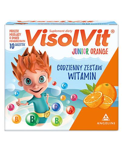Visolvit Junior Orange proszek o smaku pomarańczowym 10 saszetek 