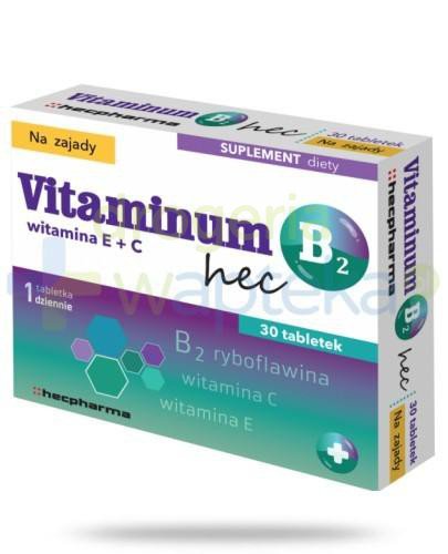 Vitaminum B2 Hec na zajady 30 tabletek 