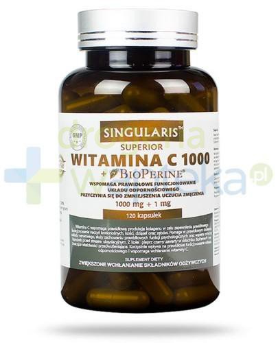 Singularis Superior witamina C 1000 + BioPerine 1000mg + 1mg 120 kapsułek 