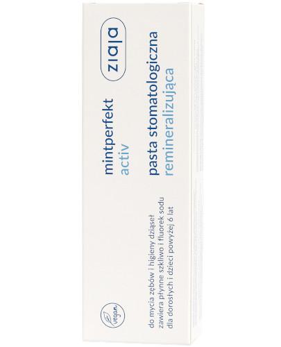 podgląd produktu Ziaja MintPerfekt Activ pasta stomatologiczna remineralizująca 75 ml