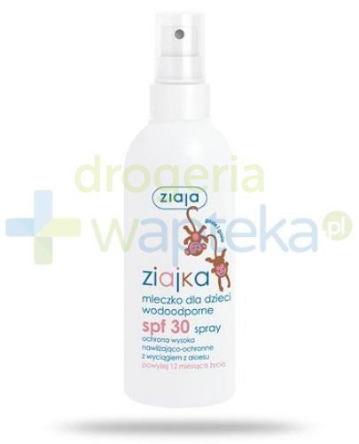podgląd produktu Ziaja Ziajka mleczko dla dzieci wodoodporne SPF30 w sprayu 170 ml