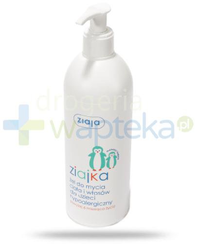 podgląd produktu Ziaja Ziajka żel do ciała i włosów dla dzieci hypoalergiczny 400 ml